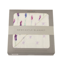 Newcastle Classics - 4 Layer 100% Natural Bamboo Muslin Snuggle Blanket: Lavender