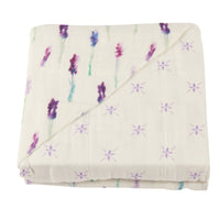 Newcastle Classics - 4 Layer 100% Natural Bamboo Muslin Snuggle Blanket: Lavender