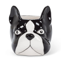 ABB - Ceramic Character Planter: Small Black & White Dog