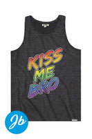Tipsy Elves - Men's Pride Tank Top: Kiss Me Bro