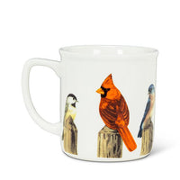ABB - 14oz Stoneware Mug: Birds on Fence