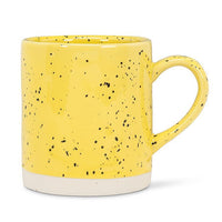 ABB - 13oz Stoneware Speckled Mug: Yellow