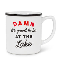 ABB - 14oz Stoneware Mug: Damn It's Great To Be At The Lake