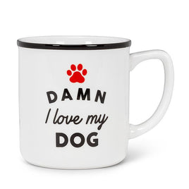 ABB - 14oz Stoneware Mug: Damn I Love My Dog