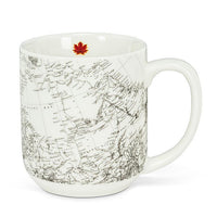 ABB - 18oz Stoneware Mug: Canada Map & Curling House