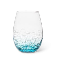 ABB - 18oz Stemless Wine Glass: Etched Fish