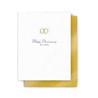 Arquoise Press - Letterpress Card: Happy Anniversary My Love