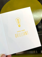 Arquoise Press - Letterpress Card: You Are Brillant