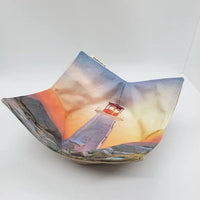 Cool Hand Nukes - 100% Cotton Microwavable Bowl Cozy: Peggy's Cove Sunset