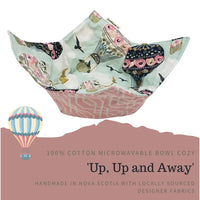 Cool Hand Nukes - 100% Cotton Microwavable Bowl Cozy: Up, Up and Away