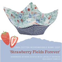 Cool Hand Nukes - 100% Cotton Microwavable Bowl Cozy: Strawberry Fields Forever