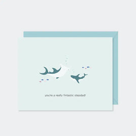 HPH - Greeting Card: You're a Really Fintastic Stepdad