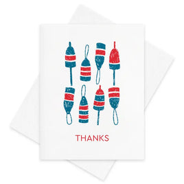 Inkwell Originals - Letterpress Greeting Card: Thanks, Buoys