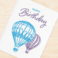 Inkwell Originals - Letterpress Greeting Card: Birthday Balloons