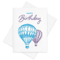 Inkwell Originals - Letterpress Greeting Card: Birthday Balloons