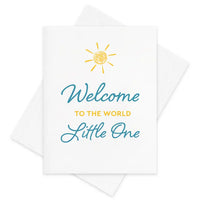 Inkwell Originals - Letterpress Greeting Card: Welcome Little One