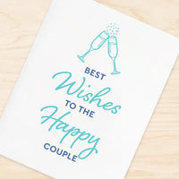 Inkwell Originals - Letterpress Greeting Card: Best Wishes To The Happy Couple
