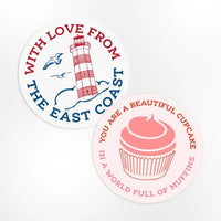 Inkwell Originals - Vinyl Sticker: With Love From The East Coast