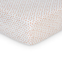 Lulujo - 100% Cotton Muslin Crib Sheet: Dots