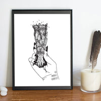 Meli The Lover - 8.5" by 11" Art Print: Go Smudge Yourself