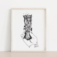 Meli The Lover - 8.5" by 11" Art Print: Go Smudge Yourself