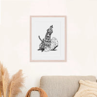 Meli The Lover - 8.5" by 11" Art Print: Mandala Penis