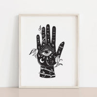 Meli The Lover - 8.5" by 11" Art Print: Palmistry Dark
