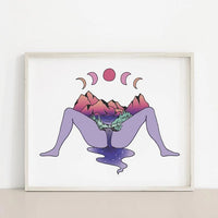 Meli The Lover - 8.5" by 11" Art Print: WAP Mother Nature Color