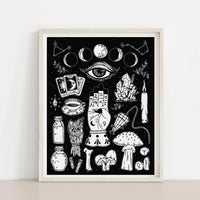 Meli The Lover - 8.5" by 11" Art Print: Witchcraft Elements