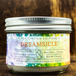 New Scotland Candle Co. - Large Mason Jar Candle: Dreamsicle