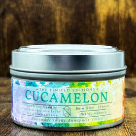 New Scotland Candle Co. - Soy Wax Candle Tin: Cucamelon