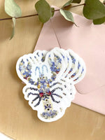 SAB - Pressed Flower Art Vinyl Sticker: Lobster