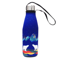 ODCA - 500ml Stainless Steel Water Bottle and Sleeve: Sky Watchers by Dawn Oman