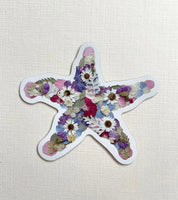 SAB - 3" Pressed Flower Magnet: Starfish
