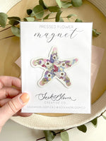 SAB - 3" Pressed Flower Magnet: Starfish
