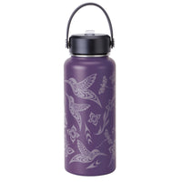 NNW - 32oz Wide Mouth Insulated Bottle: Hummingbird by Simone Diamond