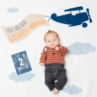 Lulujo - Baby's 1st Year Milestone Blanket: Greatest Adventure