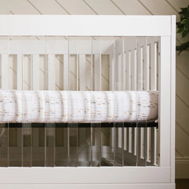 Lulujo - 100% Cotton Muslin Crib Sheet: Fish