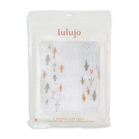 Lulujo - 100% Cotton Muslin Crib Sheet: Fish