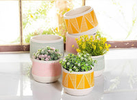 ABB - Large Etched Planter: Pink