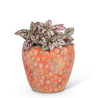 ABB - Small Cement Planter: Strawberry