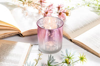 ABB - Glass Tealight Holder (Large): Ombre Pink Flower