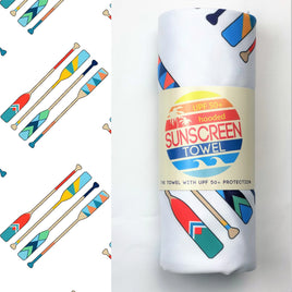 Luv Bug - Kids Hooded UPF 50+ Sunscreen Towel: Oars