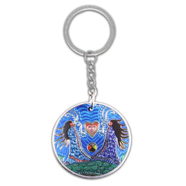ODCA - Metallic Key Chain: Breath Of Life by Leah Dorion