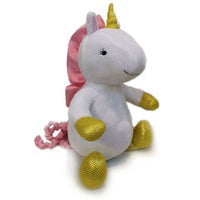 SwaddleDesigns - 7" Sitting Plush Baby Toy: Unicorn