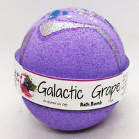 Candle-Lit Baths - Mini Round Bath Bomb: Galactic Grape
