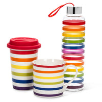 ABB - Bone China Colour Stripe Rainbow Mug