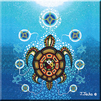 ODCA - Ceramic Tile-Trivet: Medicine Turtle by James Jacko