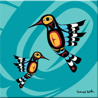 ODCA - Ceramic Tile-Trivet: Hummingbird by Francis Dick
