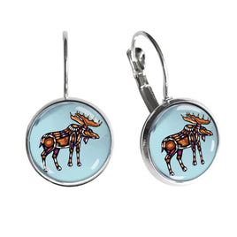 ODCA - Dome Artist Earrings: Moose by John Rombough